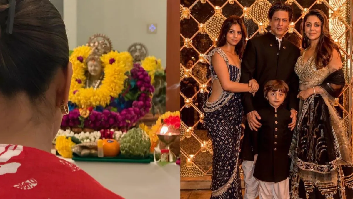Shahrukh Khan ਨੇ ਘਰ ‘ਚ ਲਕਸ਼ਮੀ ਪੂਜਾ, ਆਪਣੀ ਪਤਨੀ ਗੌਰੀ ਨਾਲ ਦੀਵੇ ਜਗਾ ਕੇ ਮਨਾਈ ਦੀਵਾਲੀ